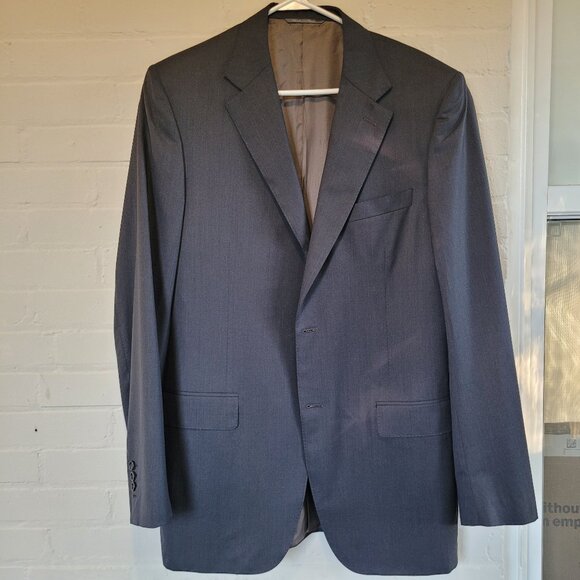 Canali Made in Italy Super 140s Wool Suit Jacket Blazer | EU 54 / US 44L - Picture 1 of 13